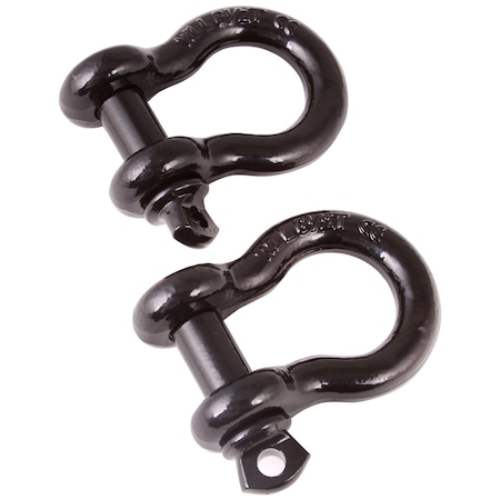 D-SHACKLE 3/4 INCH BLACK PAIR